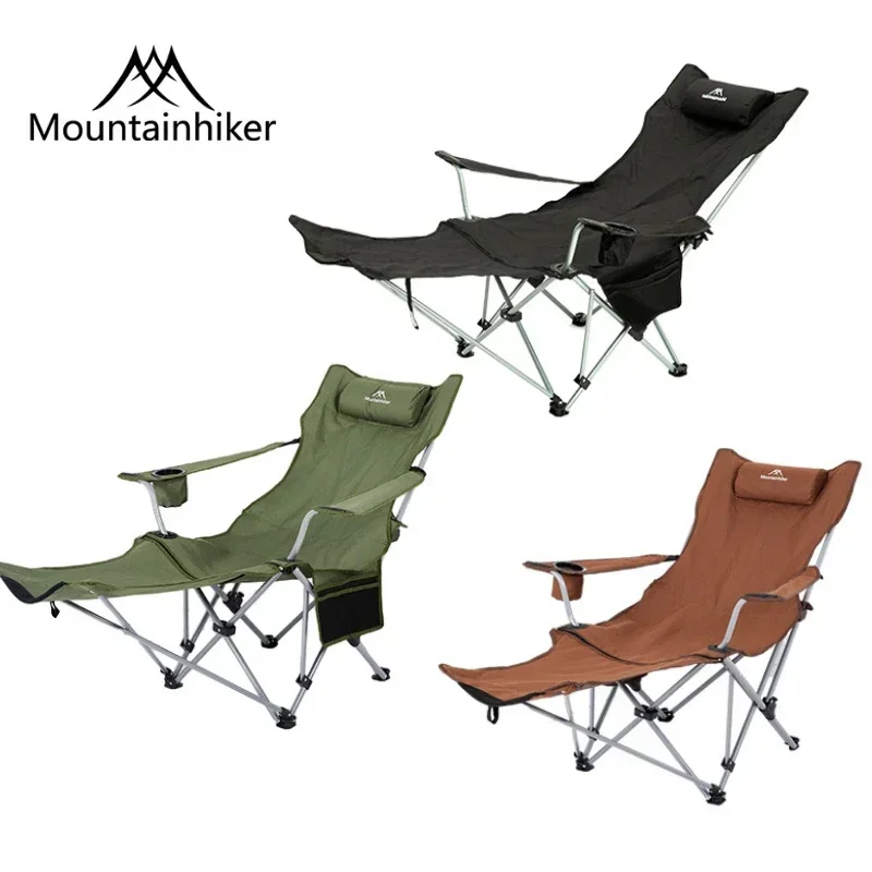 MOUNTAINHIKER Outdoor 4-speed Adjust Folding Lounge Chair Camping Portable Ultra Light Fishing Chair Director Art Student Chair