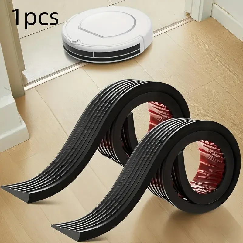 1PC 1m/39.37inch Multi Purpose Ramp Mat Door Threshold Ramp Self Adhesive Durable Non Slip Suitable for Robotic Vacuums Home Acc