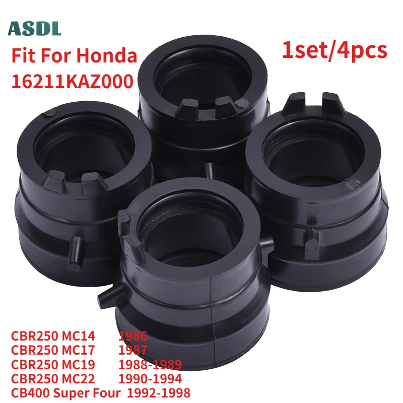 400cc Motorcycle Carburetor Air Inlet Intake Manifold Pipe Interface For HONDA CB400 Super Four 1992-1998 CBR250 MC22 MC14 MC17