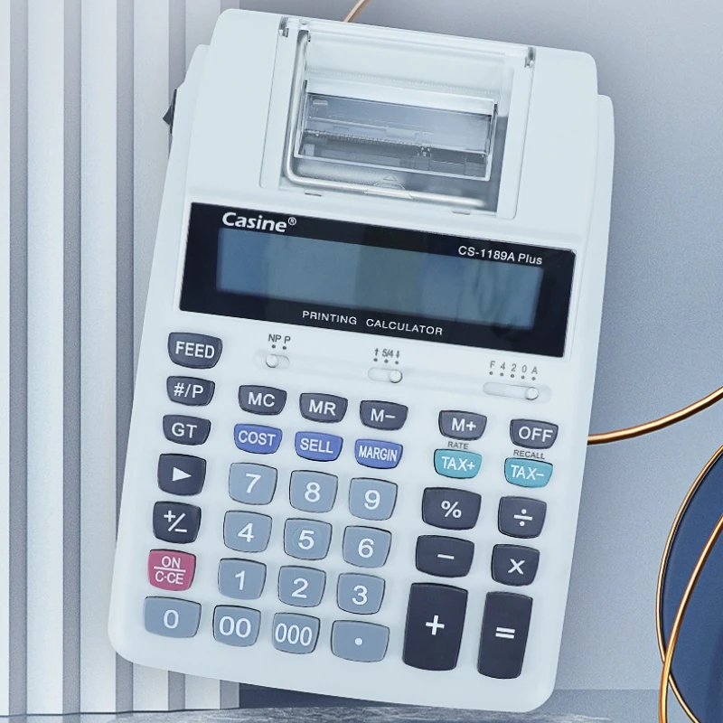 Printable Calculator 12-digit Number Company Bank Accounting and Finance Print-type Computer