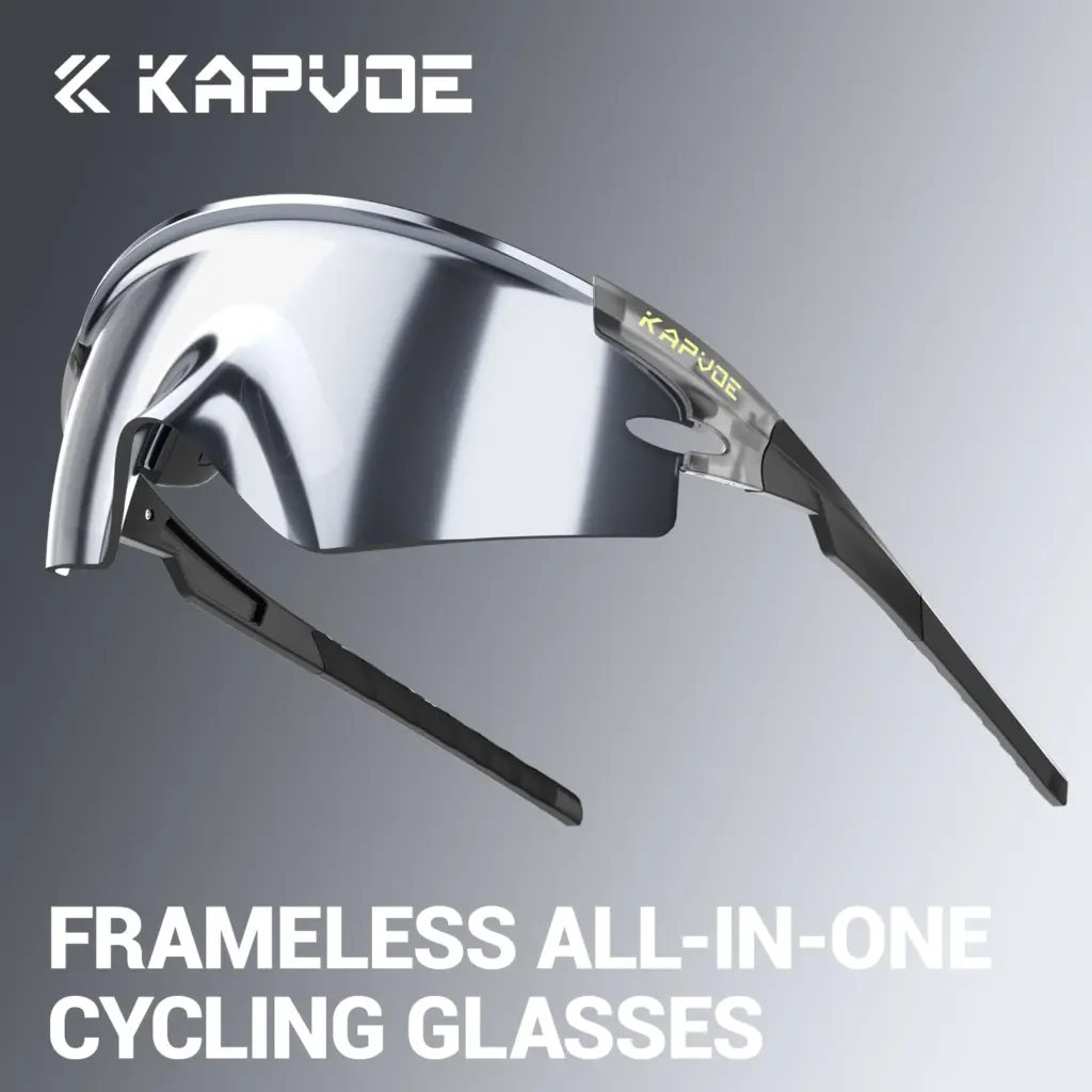 Kapvoe New Eagle Beak Photochromic Cycling Sunglasses Men Women MTB Glasses UV400 Bicycle Eyewear Sports Outdoor Bike Goggles