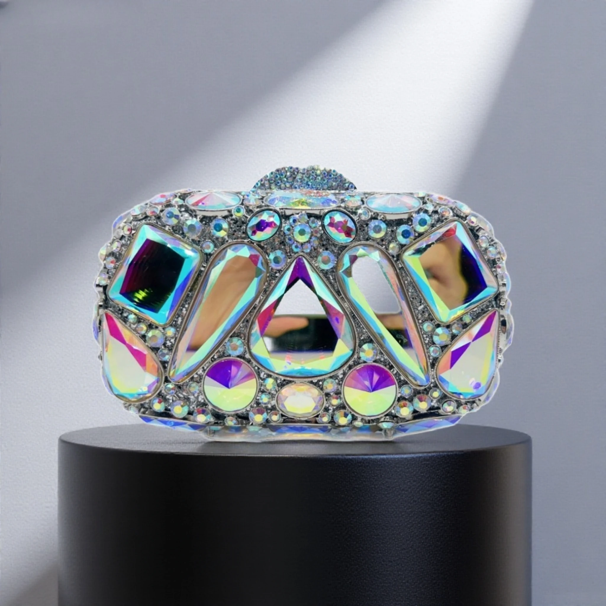 Champagne Bottle Bag Hollow Rhinestone Diamond Evening Bag Party Wedding Banquet Clutch Purse for Women Sac De Marque Luxe Femme