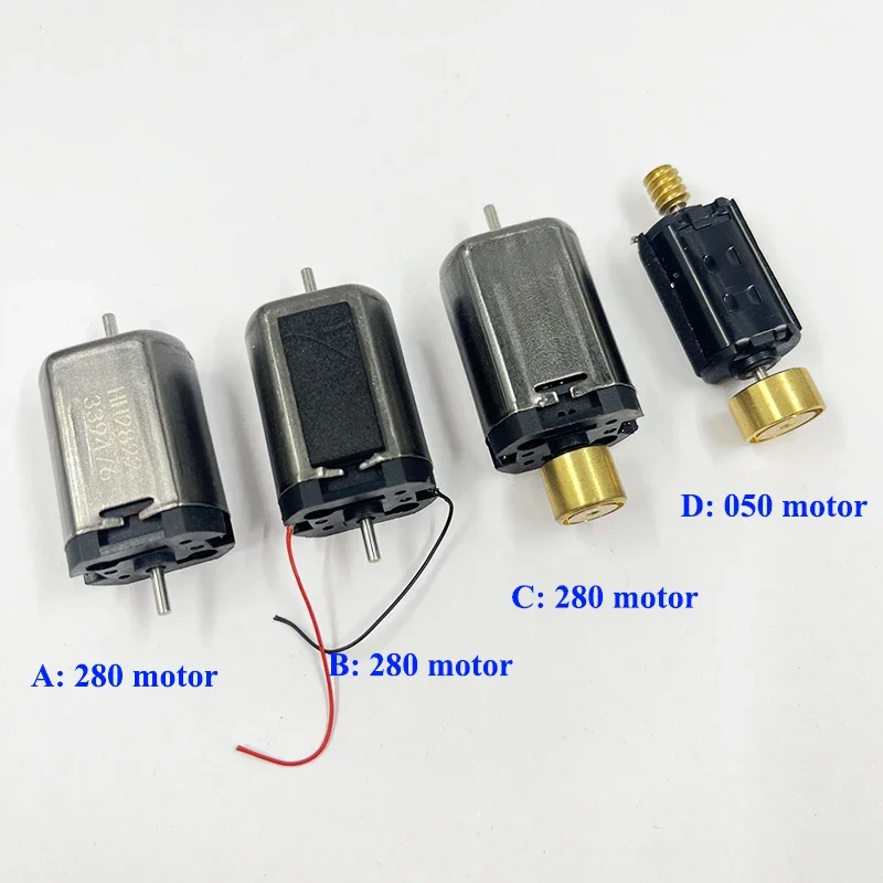 Micro 5-pole Rotor Dual Shaft 050 / 280 Motor DC6V-12V High Speed Double Axis Engine for HO Scale Model Toy Railway Train Models
