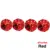 4pcs Red