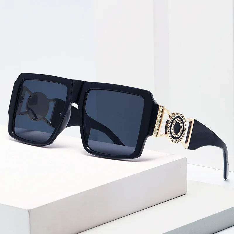 Big Square Sunglasses For Men Women Brand Design Fashion Driving UV400 Black Sun Glasses Retro Luxury Male Female Eyewear 2025