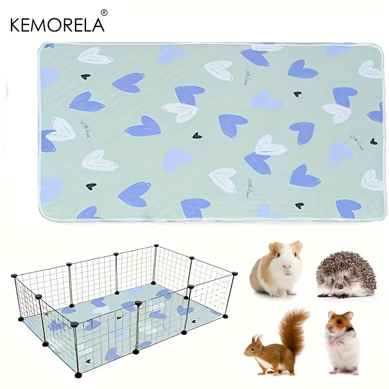 1PC 31x47 Inch Super Absorbent Non-Slip Guinea Pig & Hamster Cage Mat Washable Pet Bedding for Rabbits And Small Animals