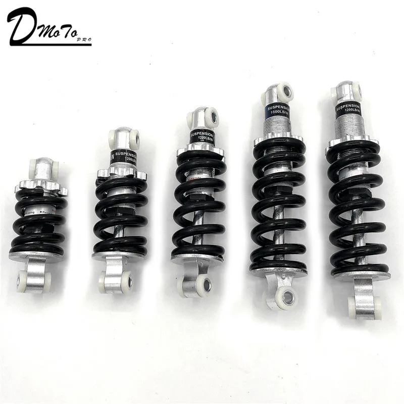 100/125/150/160/170/180/190/200/210MM rear suspension shock for 47cc 49CC super Minimoto ATV electric scooter Pocket Bike