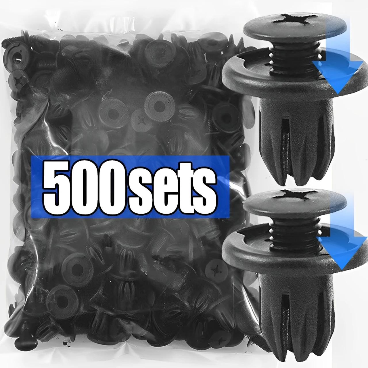 8mm Plastic Rivets Fasteners Screw Car Fender Bumper Screws Clips Rivets Auto 8mm Hole Plastic Push Pin Clip Car Accessories