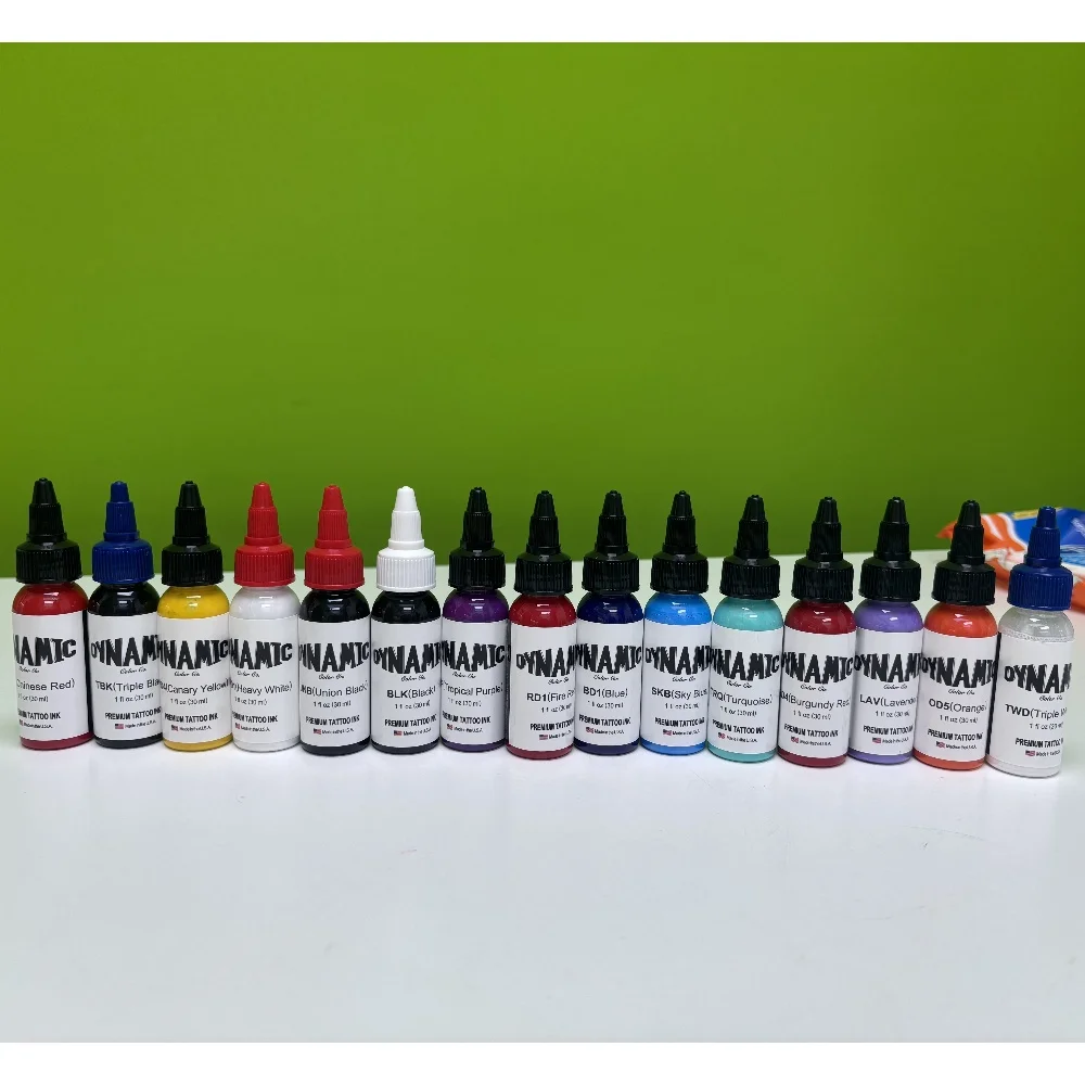 30ML Original Tattoo Ink Pigment 31 Color Tattoo Pigment Professional Tattoo Pigment Permanent Tattoo Ink Body Art Pigment 1Oz