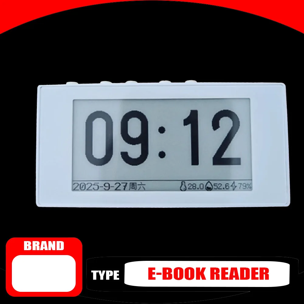 Ink Screen E-Book Reader 2.9Inchs Mini Palm Reader Electronic Paper Custom Portable 296x128 Pixel Eye protection clock