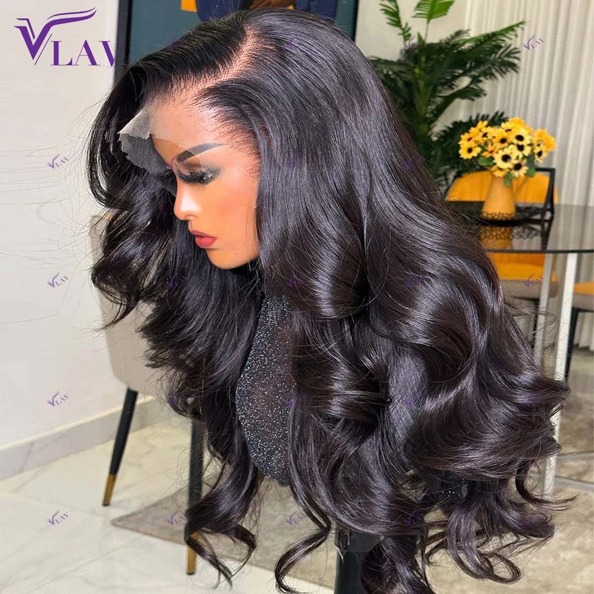 Wear And Go Body Wave Glueless Wigs Human Hair 360/13×4/13×6 HD Transparent Lace Frontal Wig PrePlucked With Baby Hair Wigs VLAV