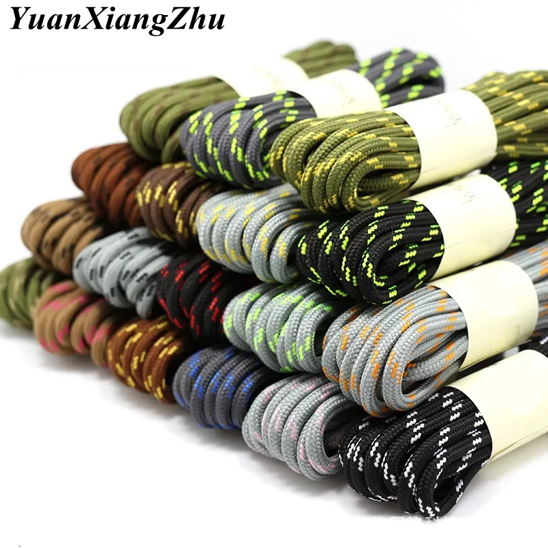 1Pair Round Shoelaces Durable Polyester Shoelace Outdoor Boots Sneakers Laces for Shoes 100/120/140/160cm Shoe Accessories