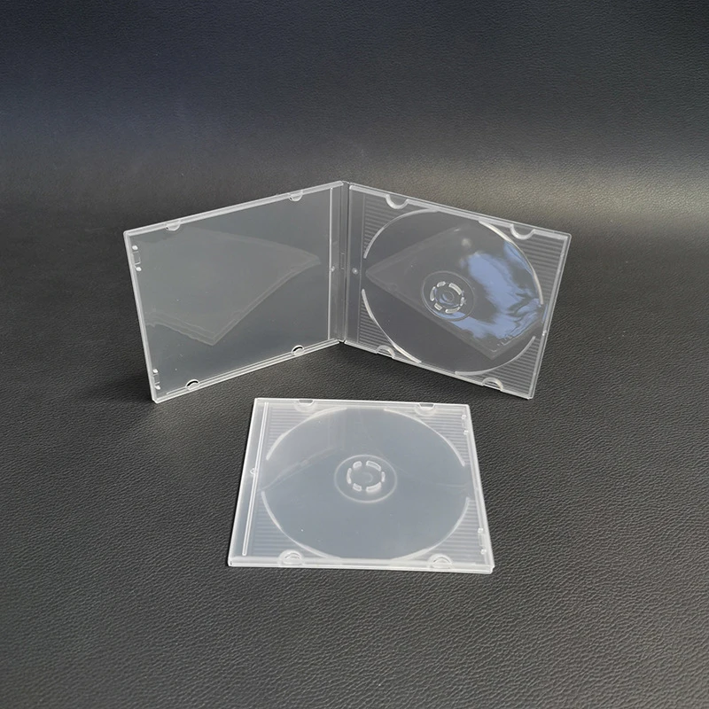 【F】1PC 8CM ReadStar Transparent PP Ultrathin Standard DVD Case 3Inch CD Package Portable CD Storage Box