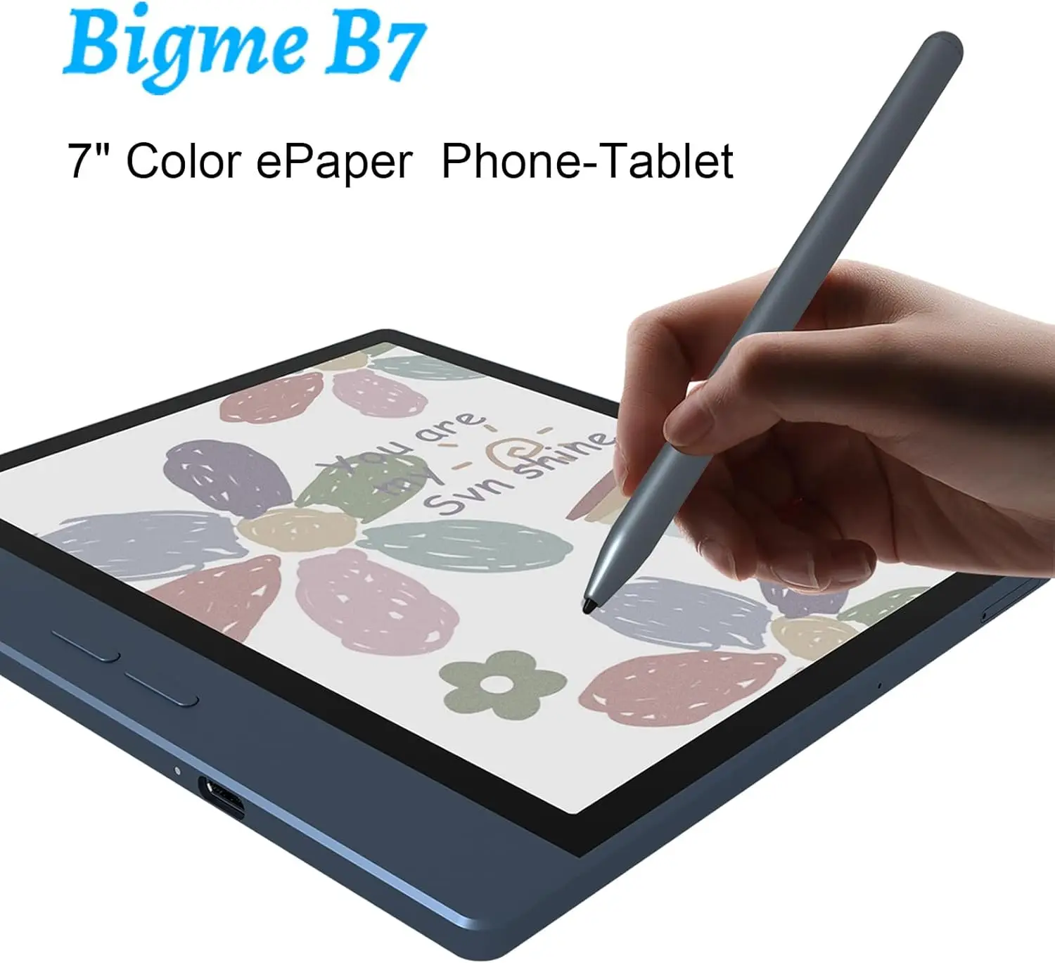 Bigme B7 8+128GB 7 Inch Color ePaper Tablet with 4G Calling Ebook Reader