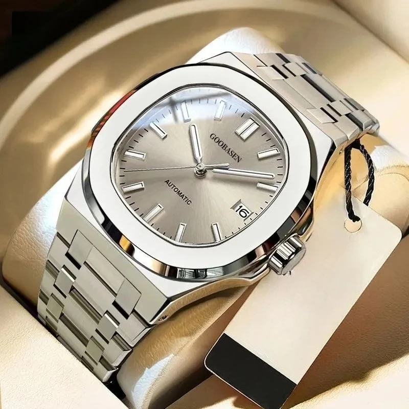 New 2025 Men's Automatic Watch Luminous Man Watches Steel Strap Waterproof Wristwatches Men's Luxury Brand Watch