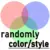 randomly color style