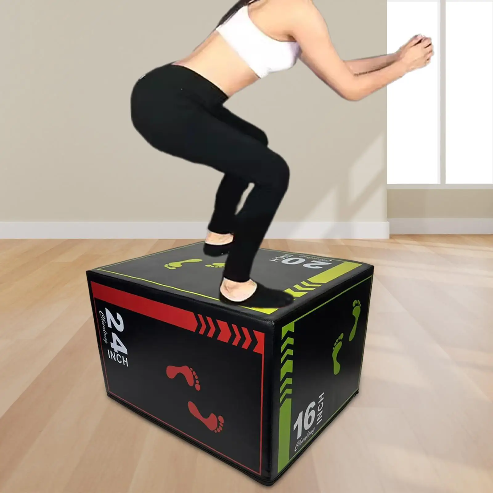 Jump Box Portable Jumping Agility Box Jumping Exercise Box Step up Box for Jumping Workout Exercise Strength Training Home Gym