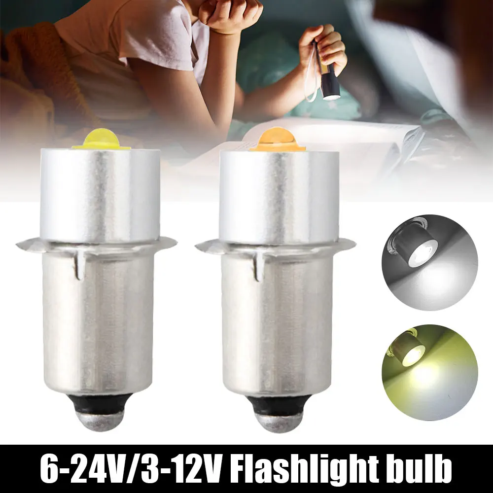 P13.5S E10 BA9S Base 5W LED Upgrade Bulbs White Maglite Flashlight 6500K 3W DC Replacement Bulbs Torches Work Lamp