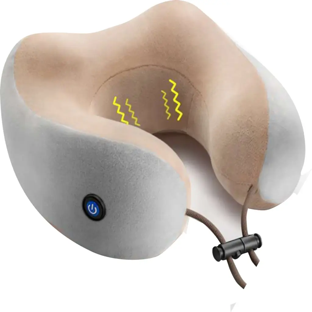 Rechargeable Neck Protection Electric U-shaped Kneading Massage Neck Pillow Multifunctional Household Car Heating Neck Massager