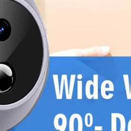 Mini Peephole Camera Smart Wireless Door Viewer Camera IR Night Vision Smart Peephole Video 2000mAh Front Door Peephole Camera