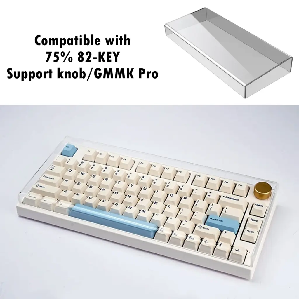 Acrylic Mechanical Keyboard Dust Cover Professional Easy to Use Computer Keyboard Accessories Transparent Protector for Office