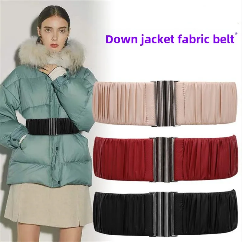 Bla Elastic Waist Belt Women's Accory for Skirts And Coats Simple Versatile Pleated Wide Waist Seal for All Ages