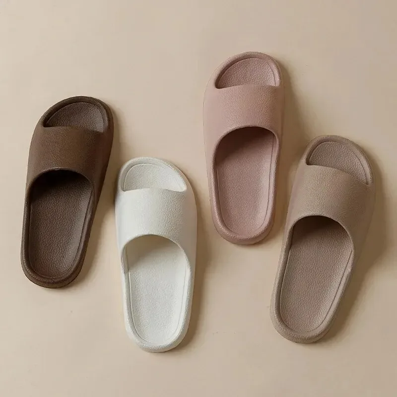 High Quality Super Soft EVA Sole Flat Lightweight EVA Home Bathroom Slippers Comfort Massage Couples Indoor Slides Shower Shoes