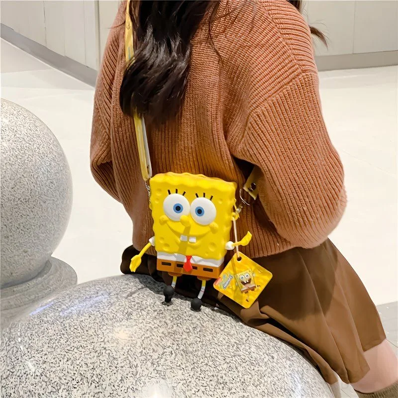 Original cartoon SpongeBob SquarePants Backpacks Kids Shoulder Bags