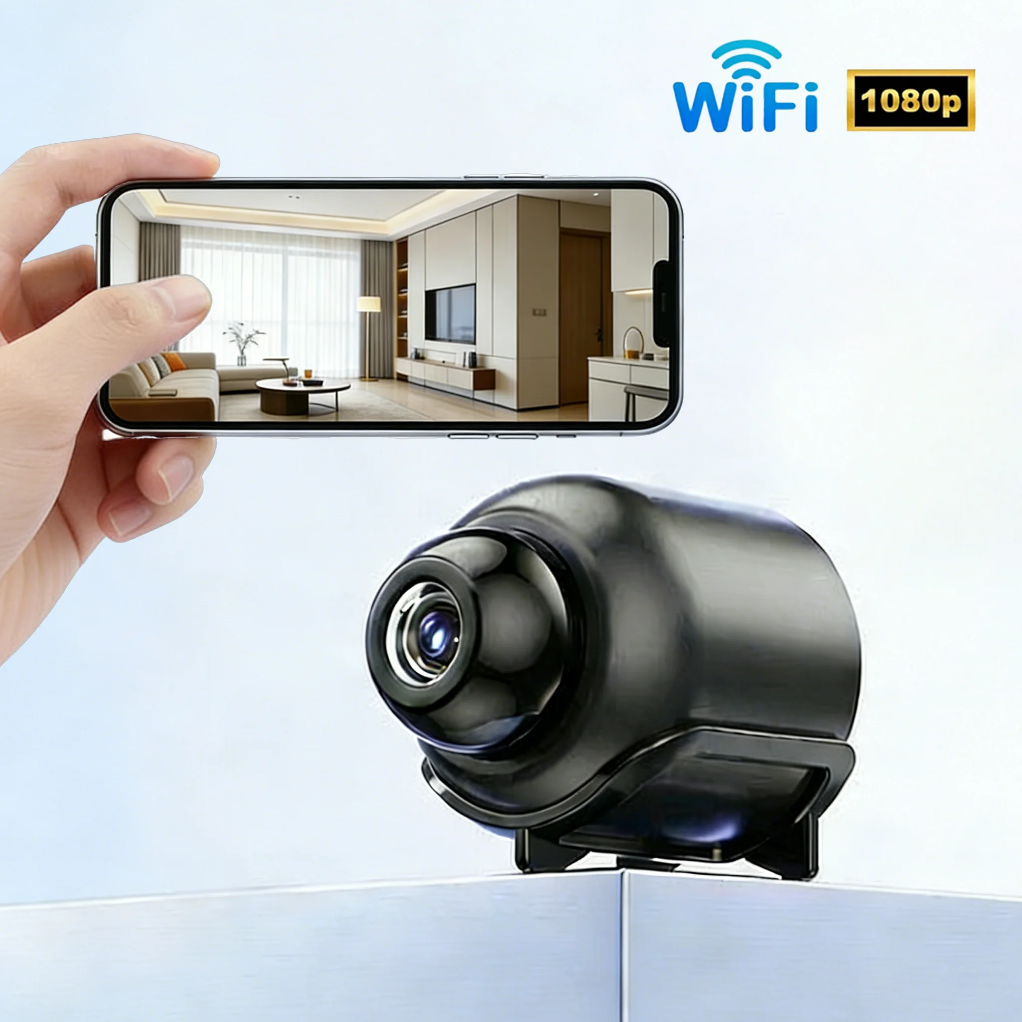 1080P Remote Mini Camera HD WiFi Wireless Video Recorder Home House Pet Dog Kid Baby Safety Monitoring Security Phone System IP