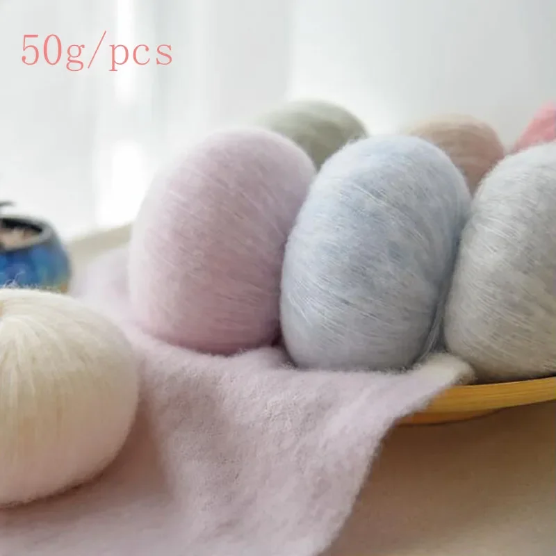 50G Angola Amorous Mohair Yarn Thin Hand knitting baby sweater Soft wool Crochet Yarn For Shawl Scarf Fine Thread