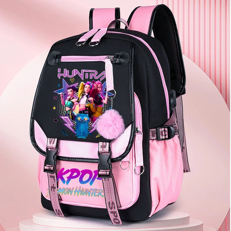 New Demons Hunter Kids Backpacks Supplies Teenagers KPop Fans Gift Hip Hop Gothic Student Girl Schoolbag Backpack Women Knapsack