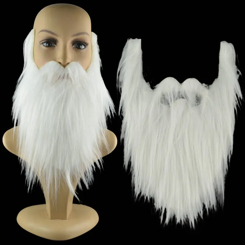1PC DIY Fancy Dress Beard Kit Christmas Party Supplies Adult Size Fake Beard for Men NewYear Party