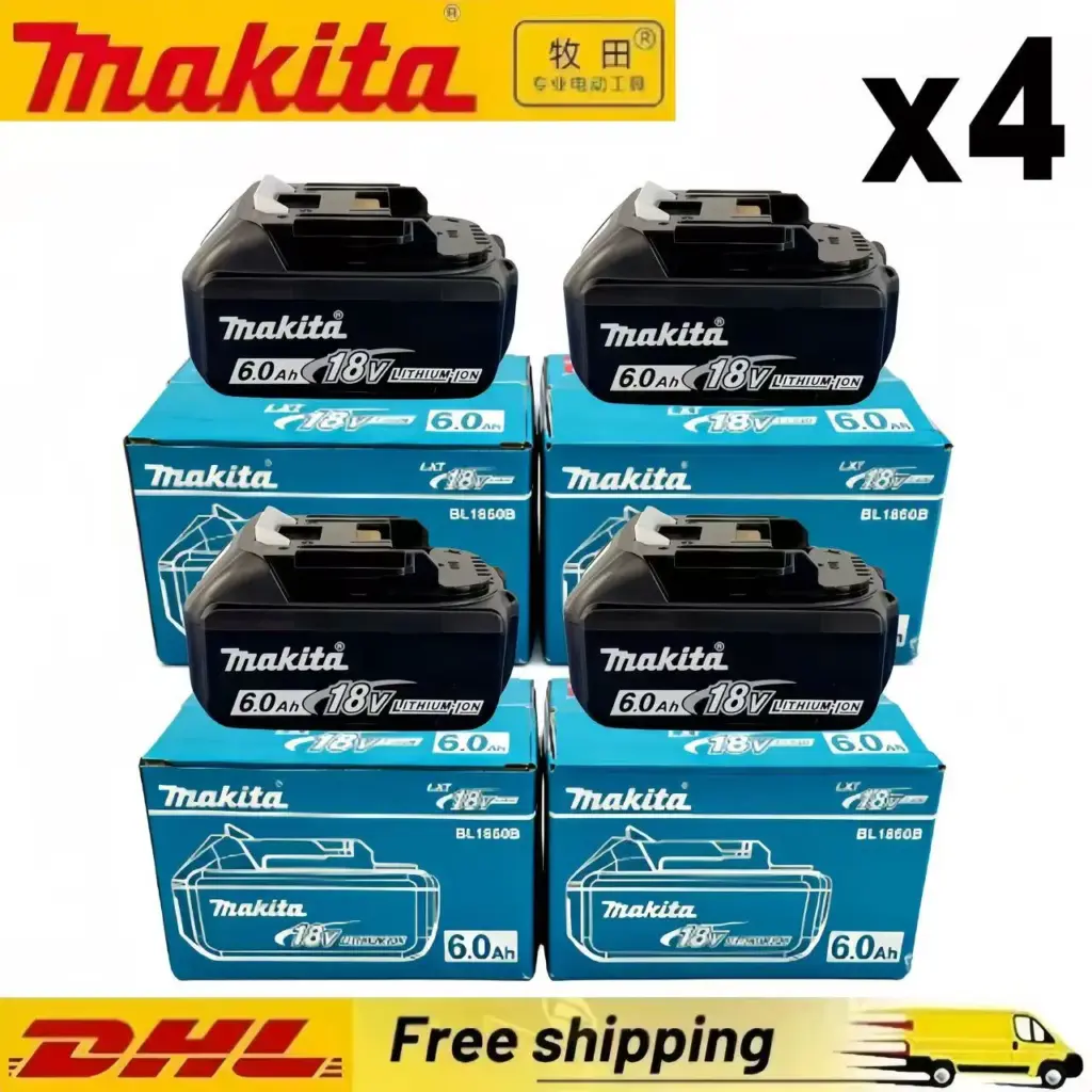 Makita BL1860 BL1850B BL1850 BL1840 BL1830 Screwdriver Battery Charger 18v Replacement Power Tool Batteries.