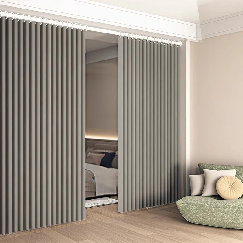 Bohemian Style Beige Foldable Partition Curtain Room Divider Easy to Install All-Season Home Decor Door Curtain