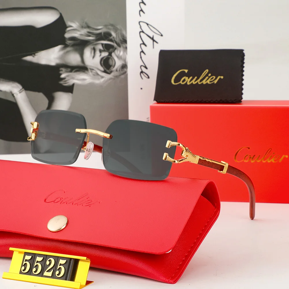 Women's Anti-UV Fashion Sunglasses Unisex Metal Luxury Brand Travel Vacation Outdoor Sports Cycling Driving Men Sun Glasses