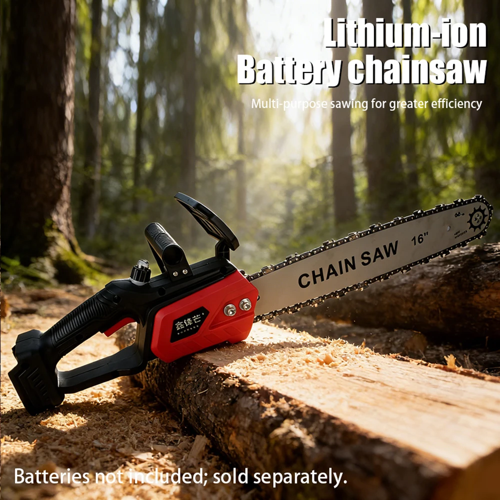 12/16-Inch Cordless Mini Li-Ion Electric Chainsaw Portable Electric Saw Compatible with 21V for Makita Battery (NO Battery)