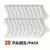 20 Pairs White