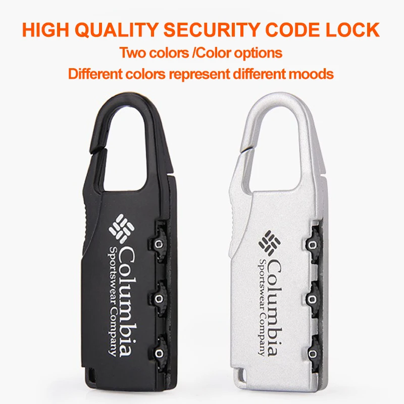 Alloy Combination Code Number Lock Padlock Luggage Lock for Zipper Bag Backpack Handbag Drawer Cabinet Luggage Lock Tools