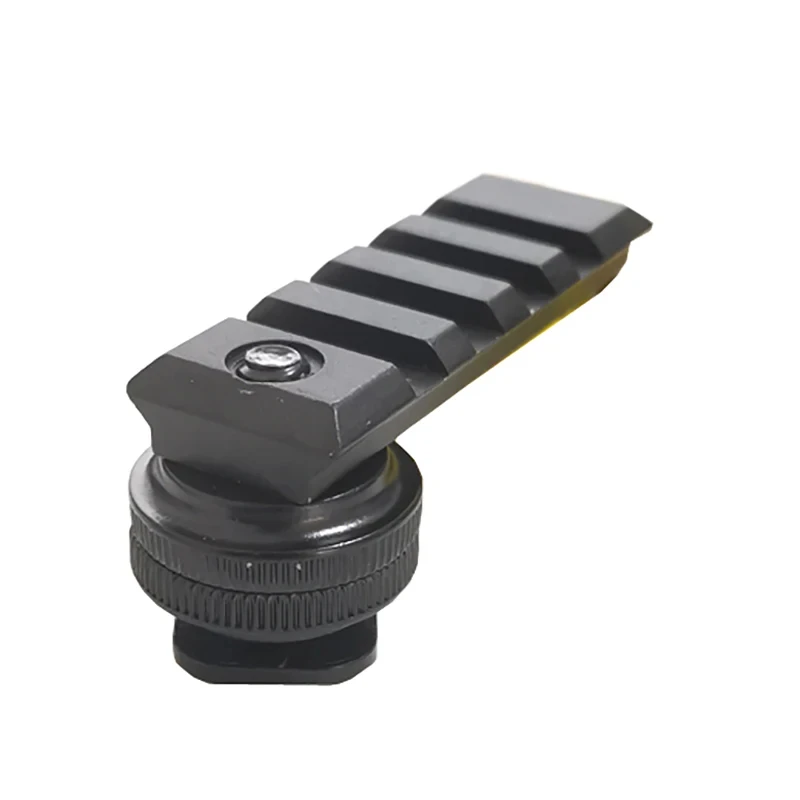 Tactical Aluminum 21mm Rail Picatinny Mount Red Dot View Finder & Optics Scope Sight Base for Canon/Nikon DSLR Camera Photograph