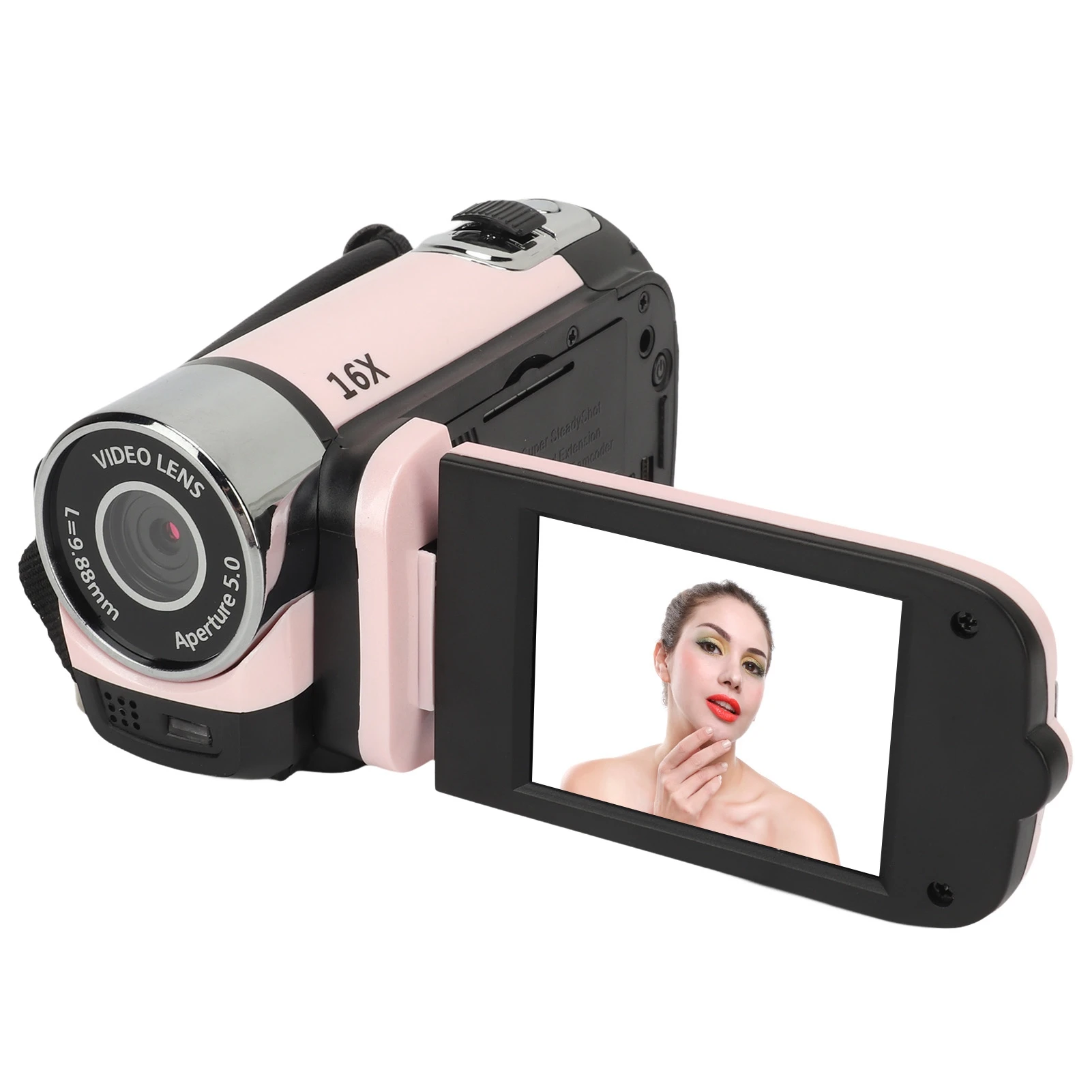 2.4 Inch HD Camera D90 1080P 16MP Digital Camera 2.4 Inch Rotatable Screen Camcorder 16X Zoom HD Video Recorder with Fill Light