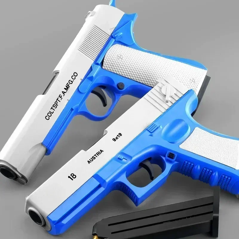 2026 M1911 Soft Bullet Toy Gun Foam Ejection Toy Foam Darts Christmas Gift Airsoft Gun For Kid Adult New 6+