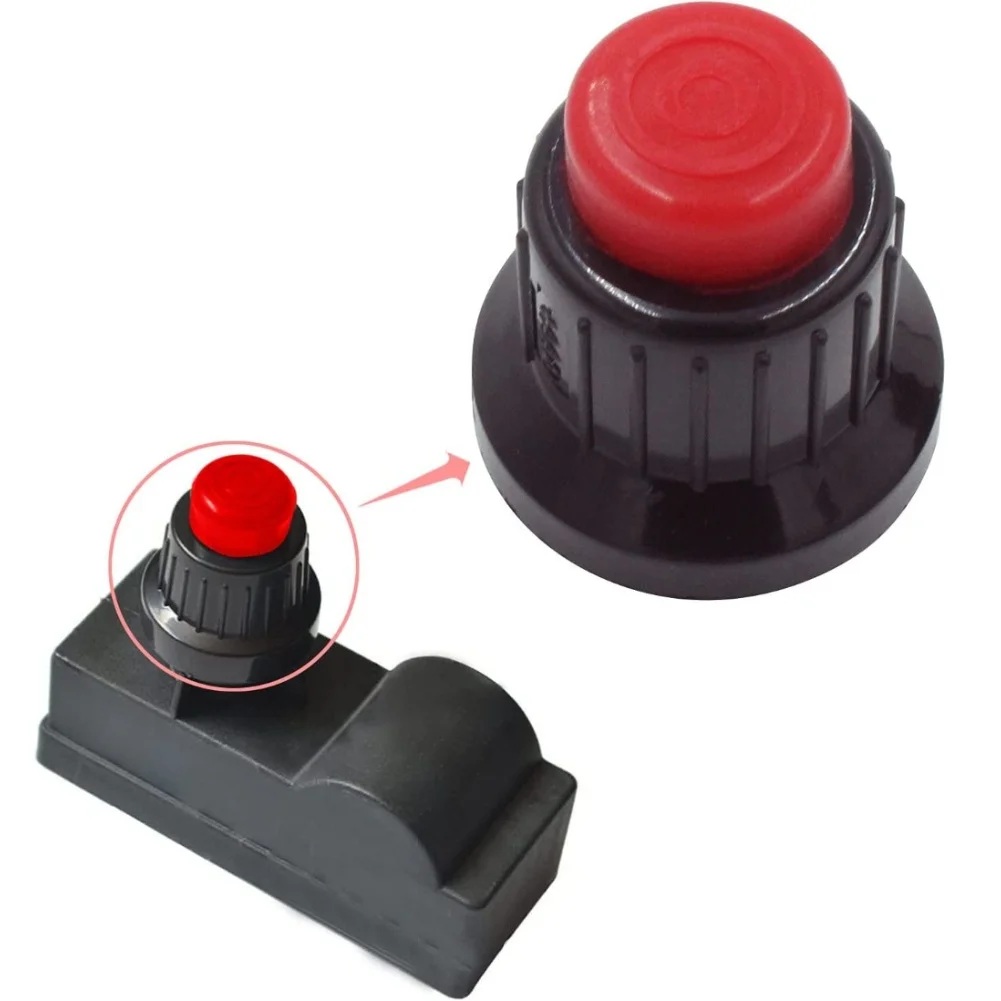 2pcs Gas Fire-Pit AAA Battery Pulse Igniter Push Button Switch Gas Heater Pulse Ignition Switch Red Cap Outdoor Patio Gas Heater