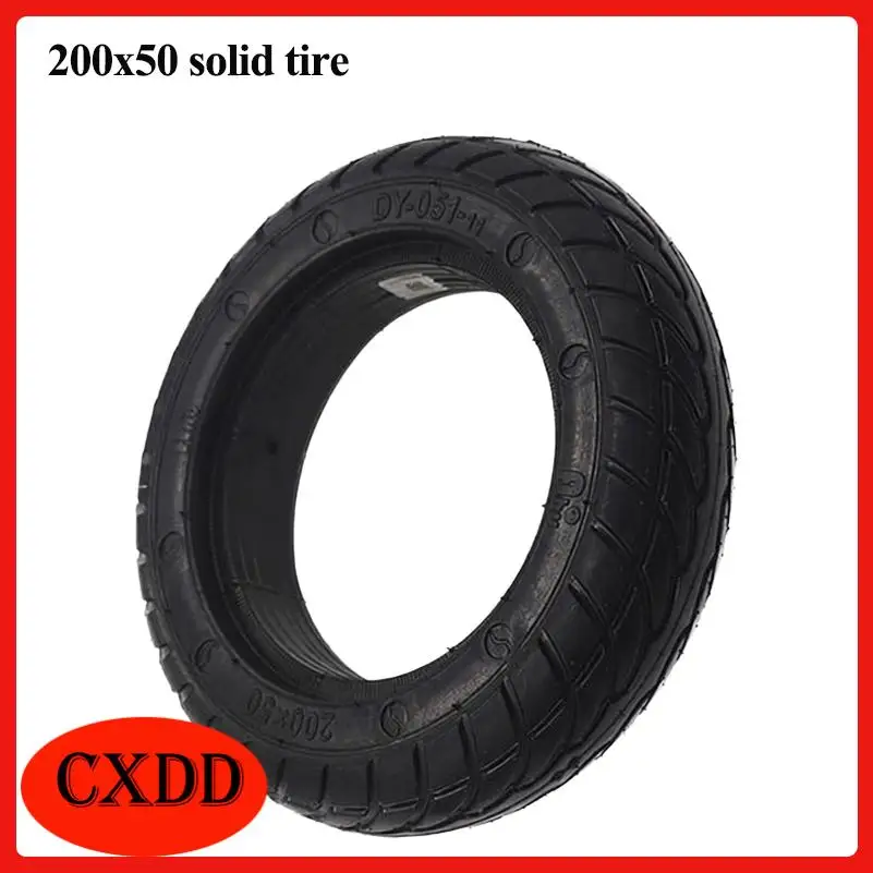 Premium 8-inch electric scooter tires featuring solid rubber construction and explosion-proof design.