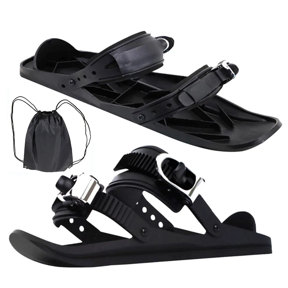 Mini Short Ski Skates Snowboard Boots Skiboards Adjuatable Short Snow Skateboard for Winter Outdoor Sports