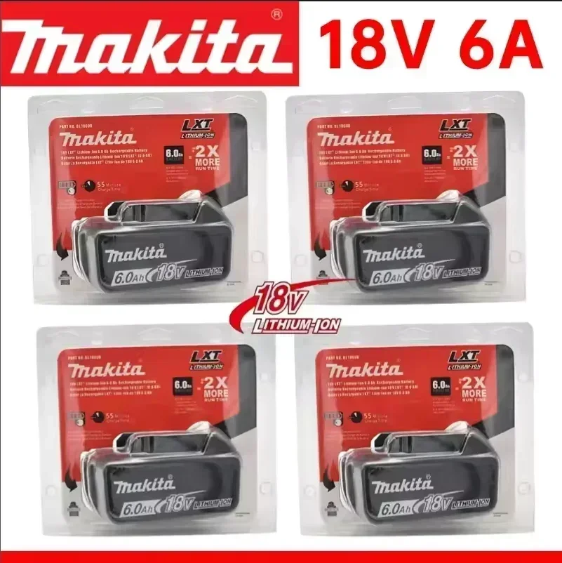 🛫✈️100% original Makita 18V 6.0Ah Rechargeable Battery Makita BL1860 BL1860B BL1840 BL1840B BL1850 BL1850B Power Tools Battery