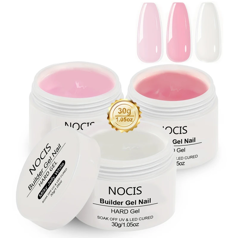 12 Colors 30ml Nail Extension Gel Polish - Long-Lasting Strength & Growth, Formaldehyde-Free, Multi-Color Formula for DIY