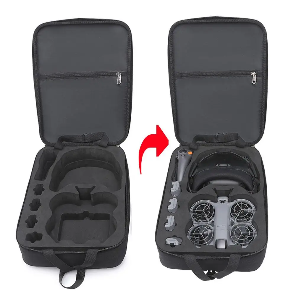Hard-Shell Backpack for Dji Neo 2 Motion Fly More Combo Drone Shockproof Protective Case Portable Storage Bag for Dji Neo 2