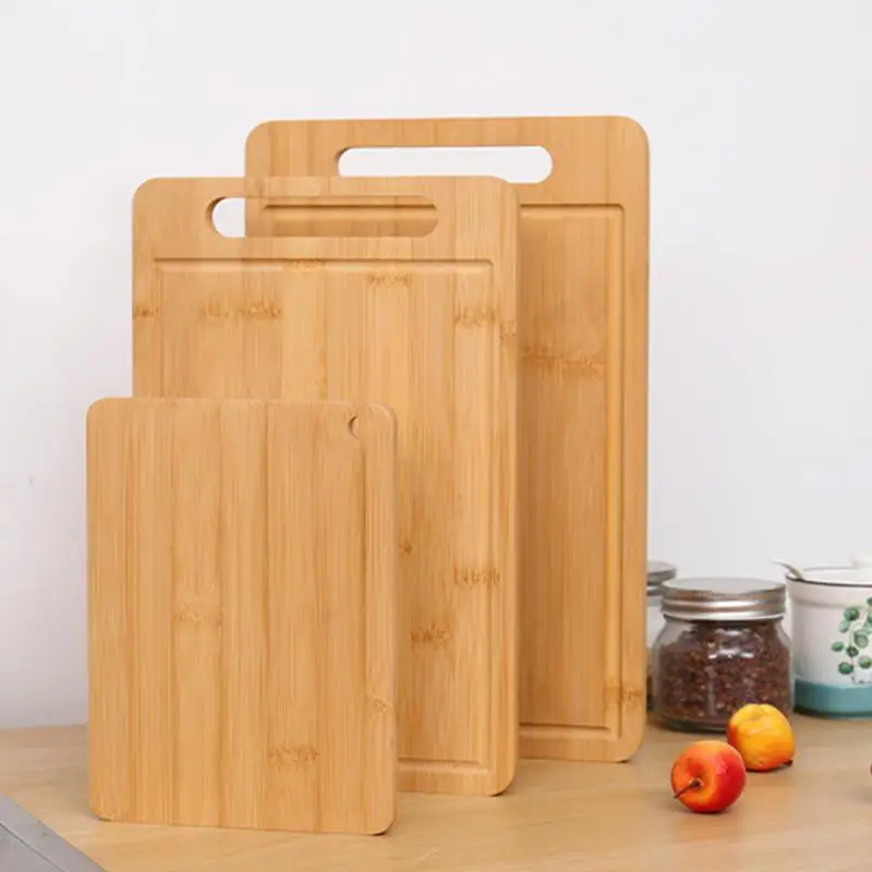 Hangable Wooden Chopping Boards Cutting Serving Board Double-Sided Available Wooden Thick Boards For Chopping Kitchen Tools