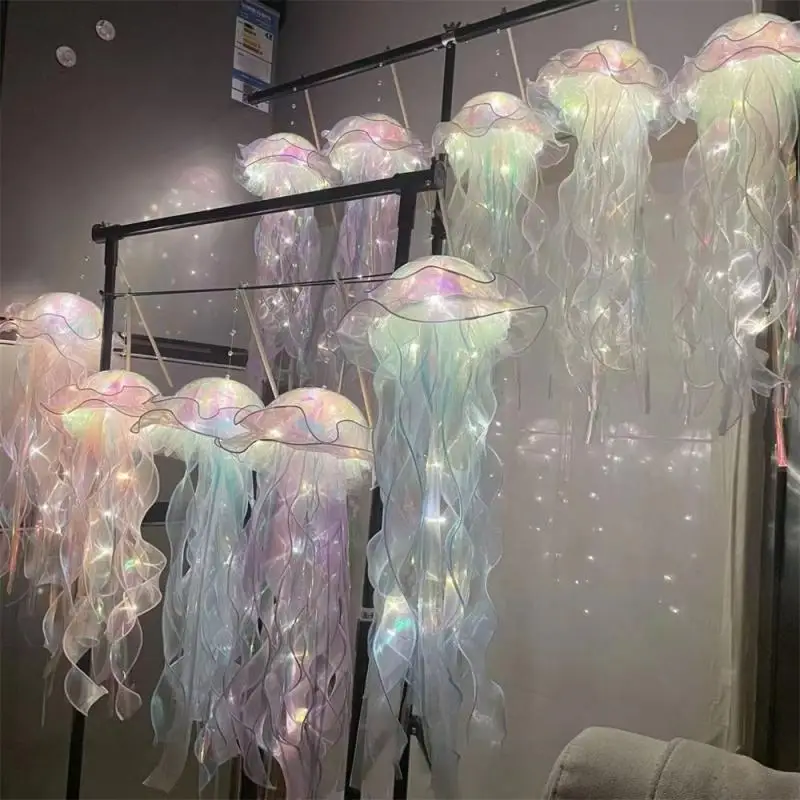 Jellyfish Lamp, Portable Flower Lamp, Girl Room Atmosphere Decoration Lamp, Bedroom Night Lamp, Home Decoration, Birthday Gift