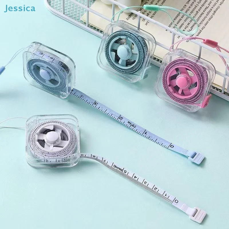 ♥Mini Transparent Tape Measure – Portable 2M Soft Ruler for Tailoring, Body Measurement & DIY Projects